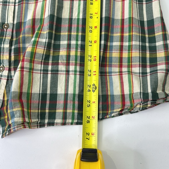 Vintage Jessica Green Plaid Casual Button Down Shirt - Picture 7 of 10